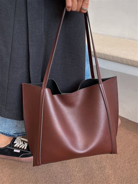 minimalist shoulder tote bag